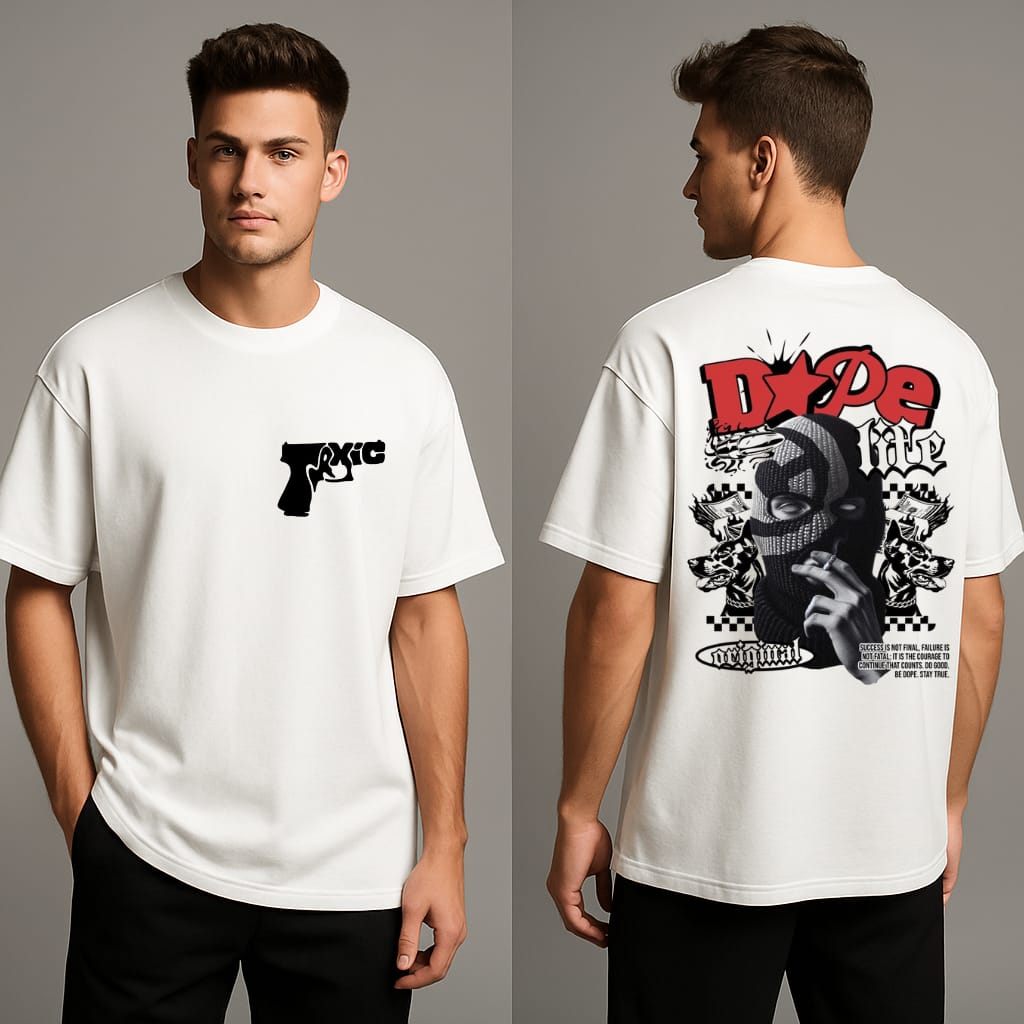 Dope Life Oversized Tee – 240+ GSM French Terry