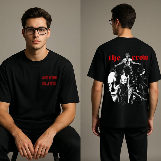 The Crow Oversized Tee – 240+ GSM French Terry